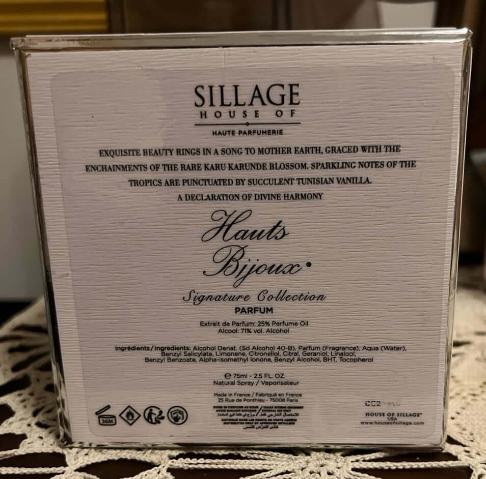 Discover Hauts Bijoux House of Sillage 2.5 oz/ 75 ml W/ Box (FOS1206) - Premium Quality Fragrances | Exclusive Releases,Fall,Fragrance,Gourmand,House of Sillage,Niche,Seasonal,Winter,Women by Feelings of Scent