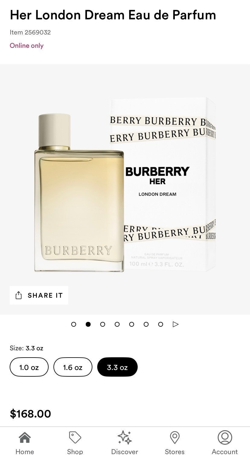 Discover Burberry Her London Dream Eau De Parfum 100ml. (FOS1061) - Premium Quality Fragrances | Best Seller,Burberry,Designer,Floral Notes,Fragrance,Seasonal,Spring,Summer,Women by Feelings of Scent