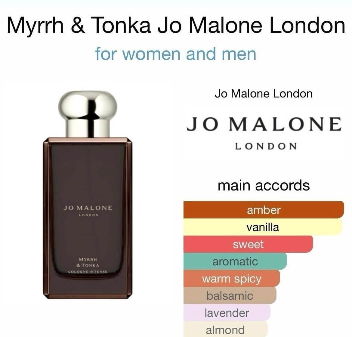 Discover Jo Malone London Myrrh & Tonka Cologne Intense (FOS1230) - Premium Quality Fragrances | Fall,Fragrance,Highly Rated,Jo Malone,Niche,Oriental & Spicy,Seasonal,Unisex,Winter by Feelings of Scent