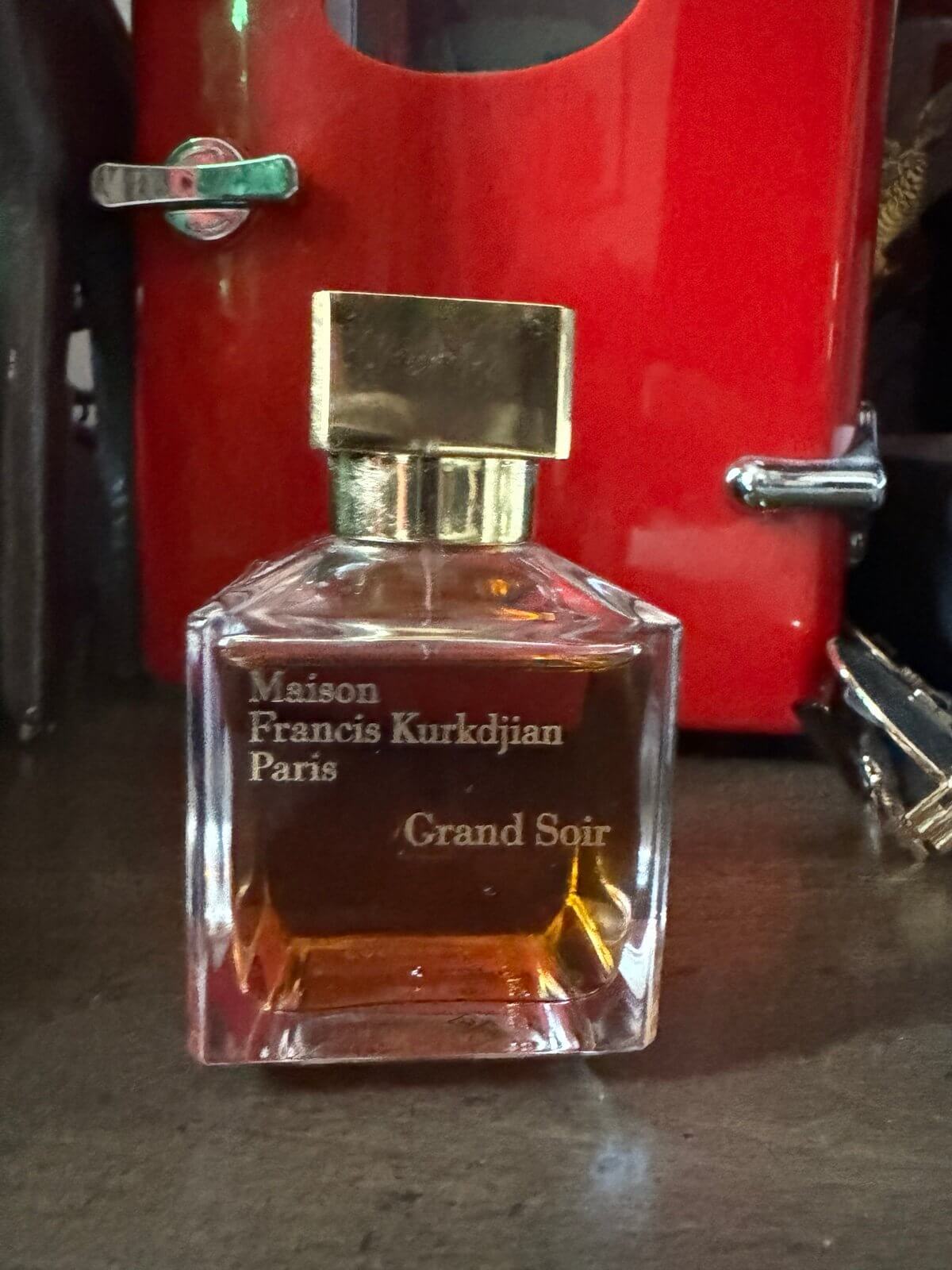 Discover Maison Francis Kurkdjian Grand Soir (FOS1272) - Premium Quality Fragrances | Fall,Fragrance,Highly Rated,Maison Francis Kurkdjian,Niche,Oriental & Spicy,Seasonal,Unisex,Winter by Feelings of Scent