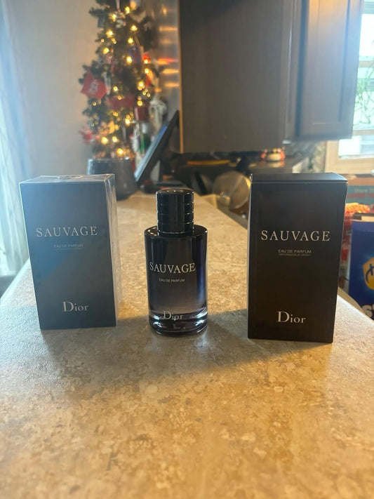 Discover Two bottles of Dior Sauvage Edp (FOS1459) - Premium Quality Fragrances | Designer,Dior,Fall,Fragrance,Highly Rated,Men,Oriental & Spicy,Seasonal,Winter by Feelings of Scent